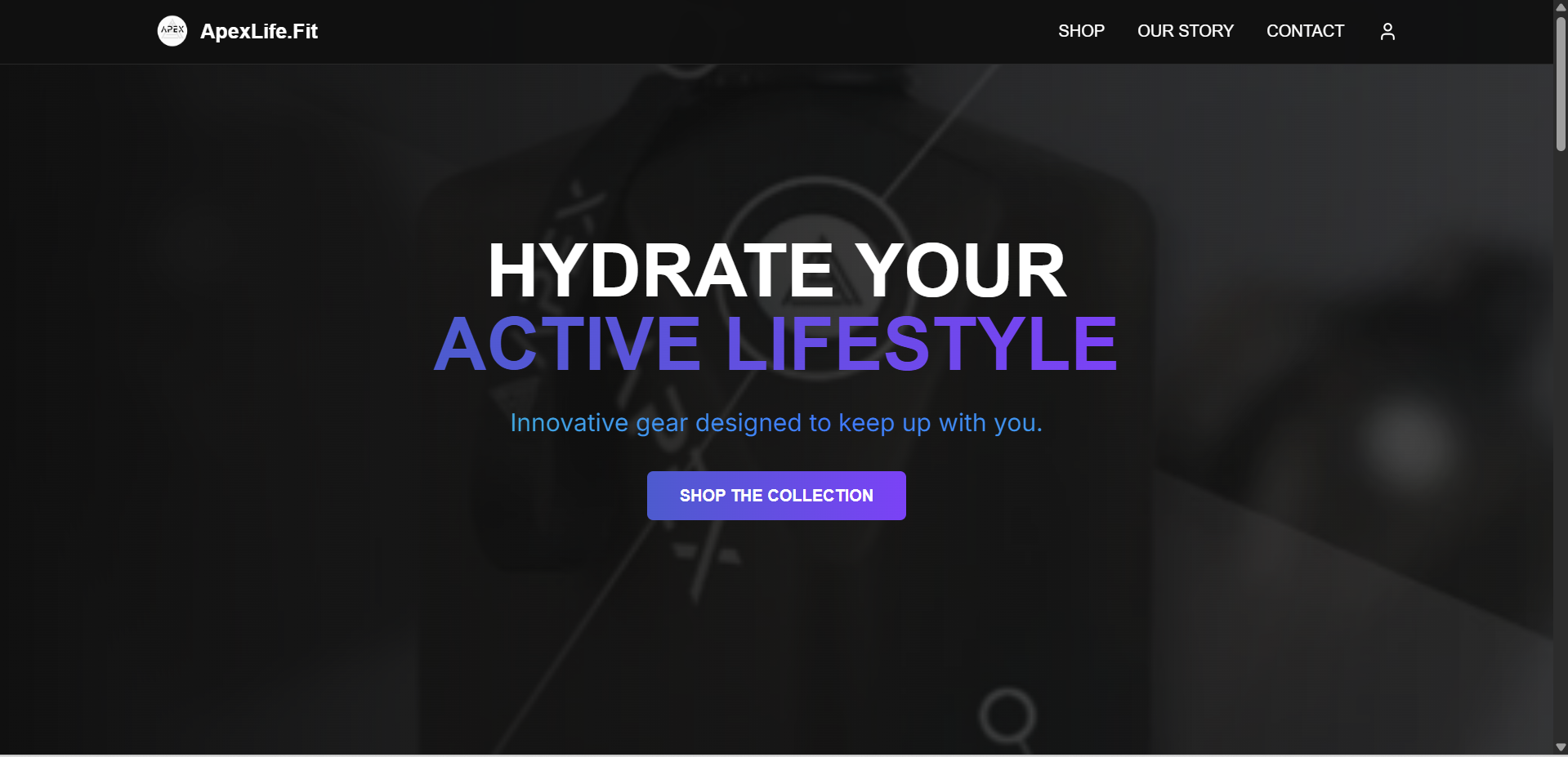 ApexLife.fit - Brutalist E-commerce